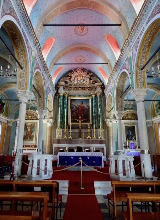 Inside Agios Giorgios Church, Ano Syros, Greece