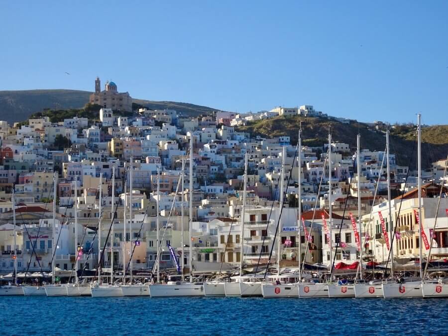 Ermoupolis Harbor, Syros, Greece