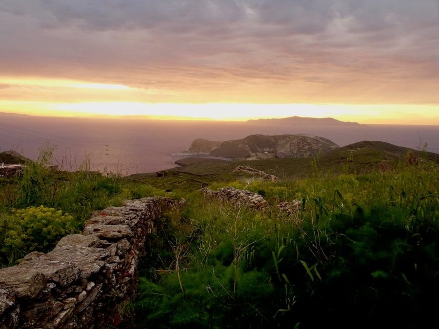 Moody sunset, Syros, Greece