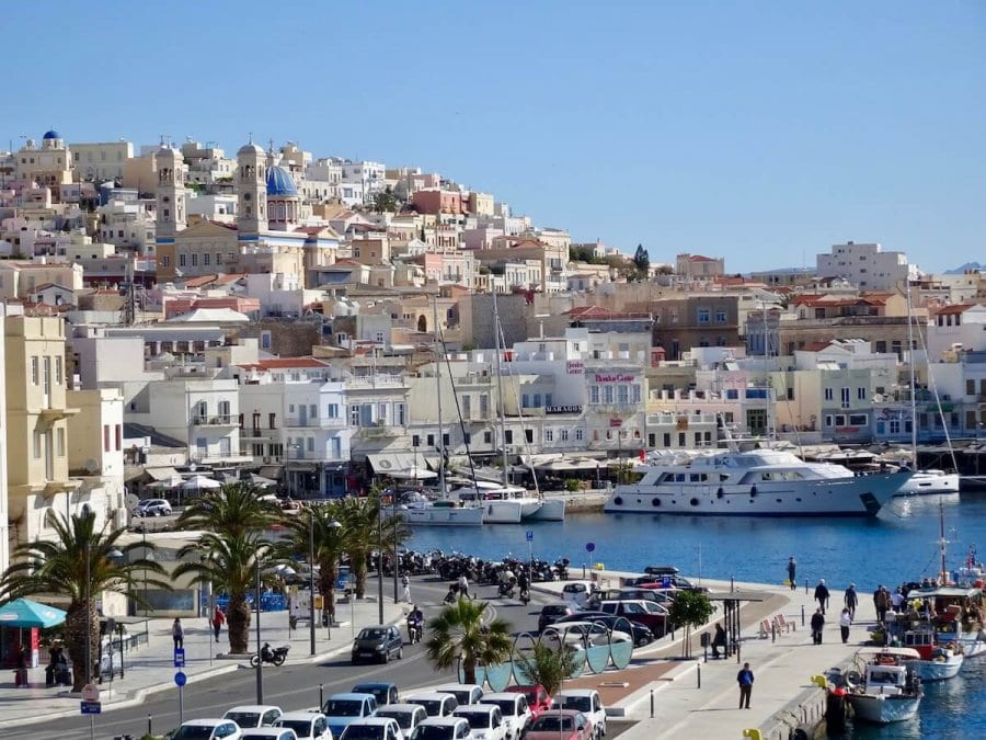 Ermoupolis harbor, Syros, Greece