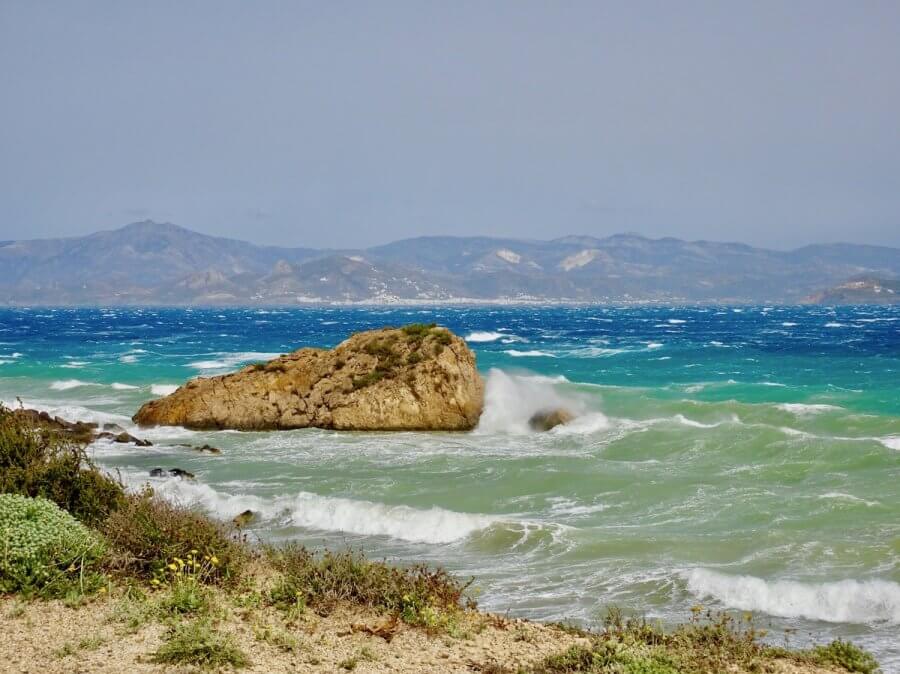 High winds on the Aegean Sea, Paros
