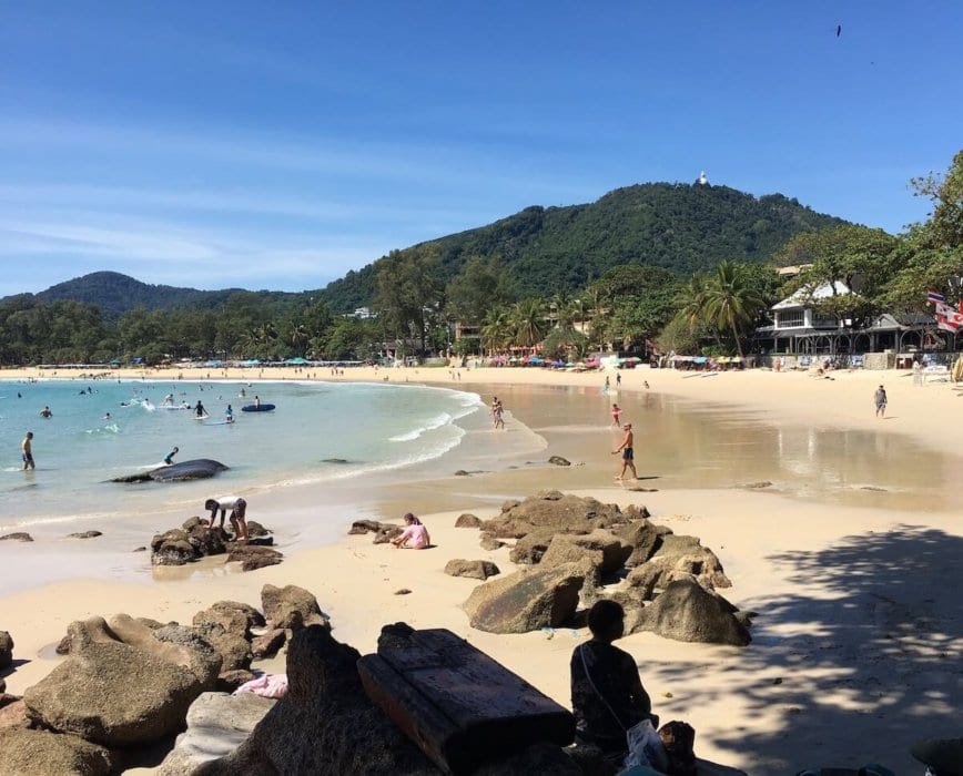 Kata Beach,blue skies-Best Areas to Stay in Phuket