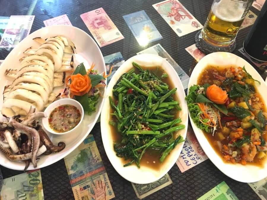 3 dishes of Thai food-Best areas to stay in Phuket