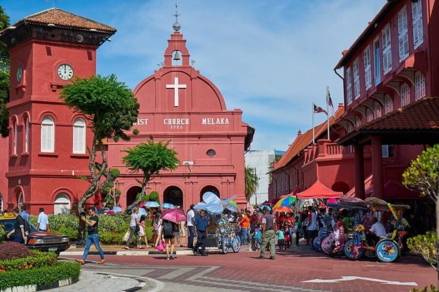 Melaka Christ Church-places to go in Malaysia