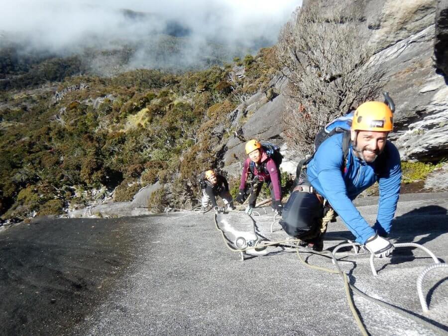 Mark climbing Via Feratta Kota Kinabalu