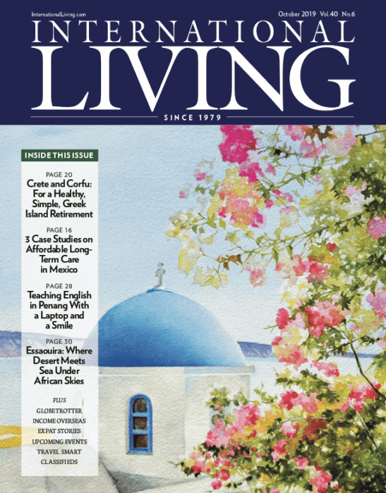 International Living Cover Oct 2019