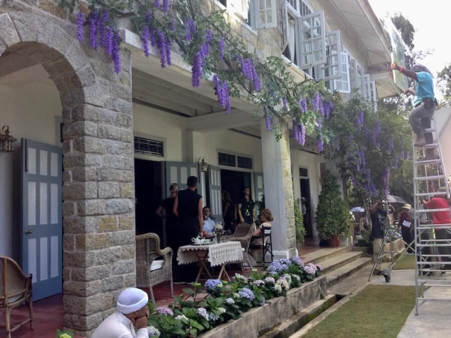 Wisteria on the set of Indian Summers