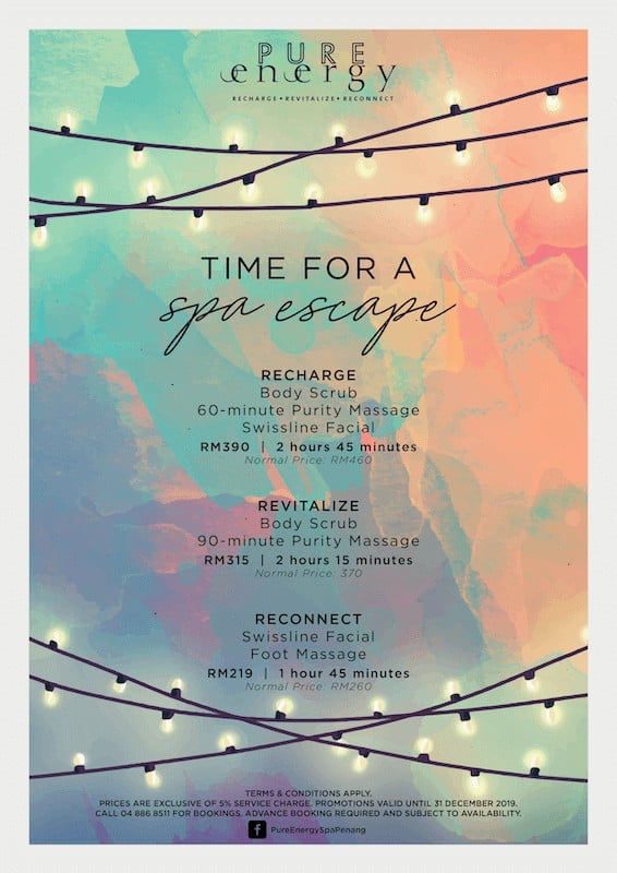 Pure Energy Spa flyer