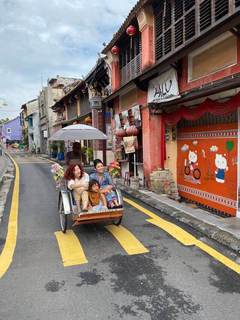 me in trishaw penang- expat life