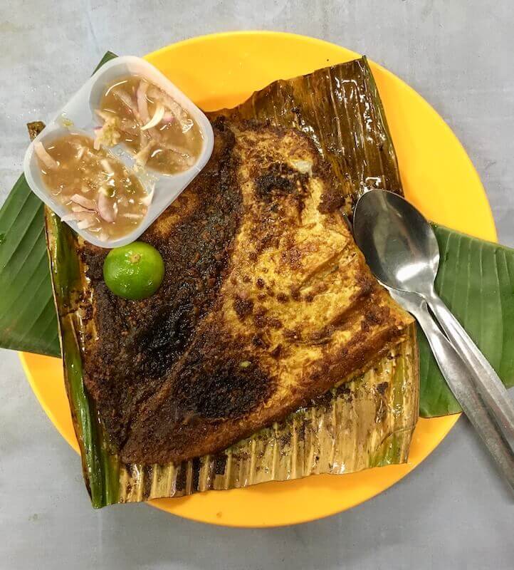 Ikan Bakar stingray best hawker food in Penang