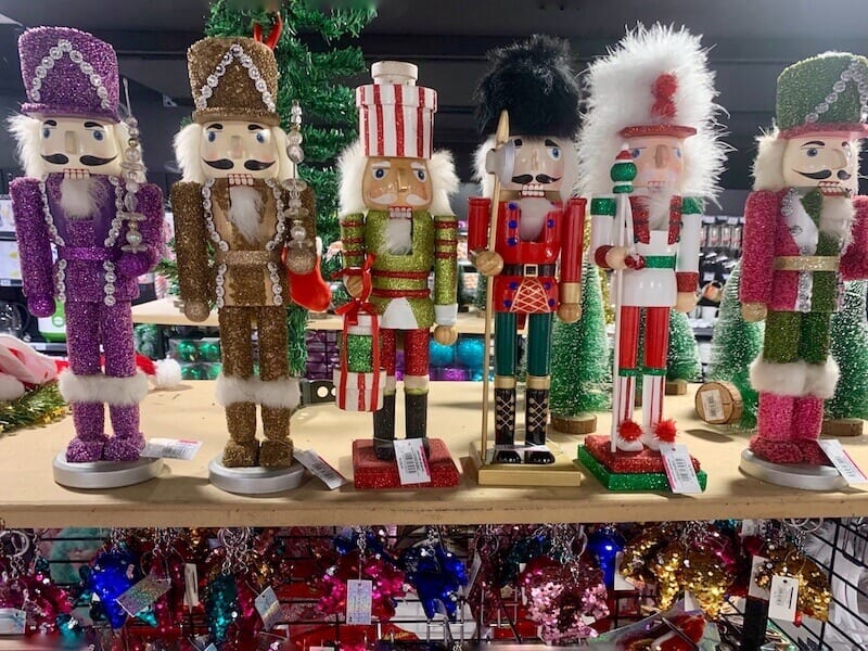 nutcrackers for sale during the holidays