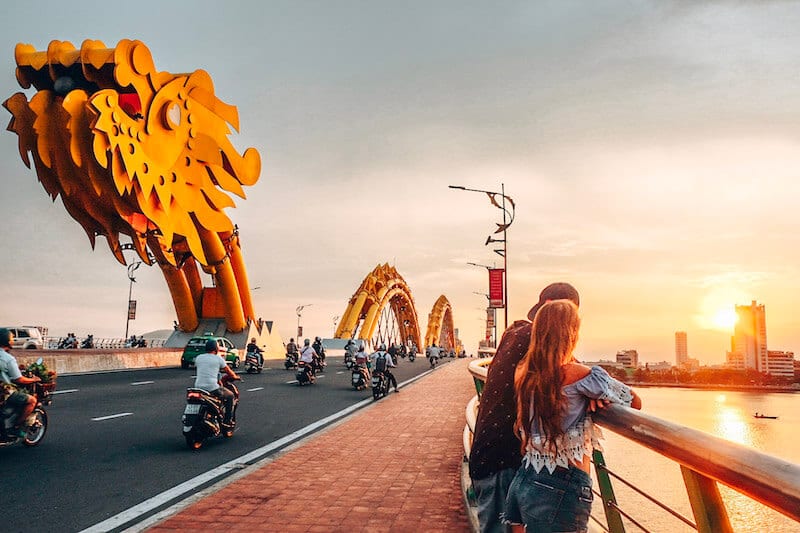 Dragon Bridge in Vietnam-Dayna is a working nomad