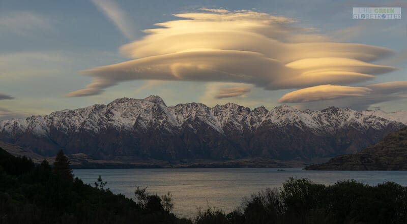 Remarkables clousd and mountains