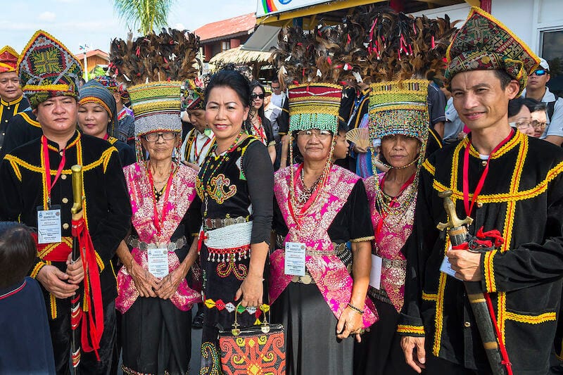 Kadazan people in Borneo