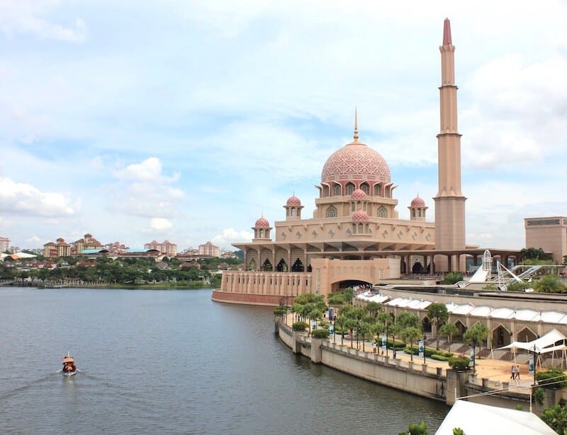 Pink Putrajaya Mosque in Malaysia