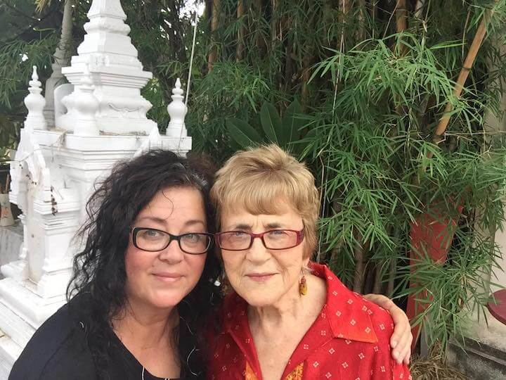 Rachel and her mom in Chiang Mai