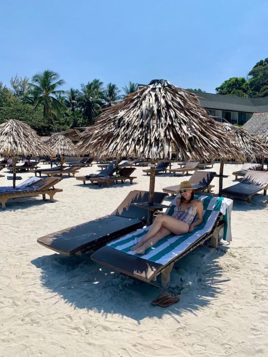 me in a beach palapa: short getaway in malaysia