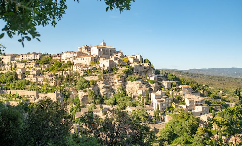 Hilltop village in Provence, France