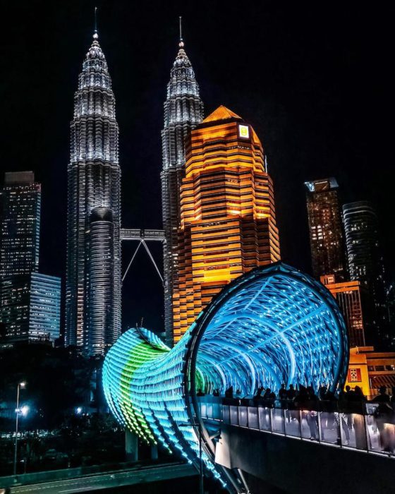 Twin Towers, Kuala Lumpur at night