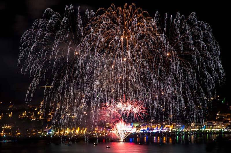 Massive fireworks display Portugal