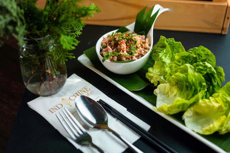 Larb moo lettuc cups Food delivery Penang