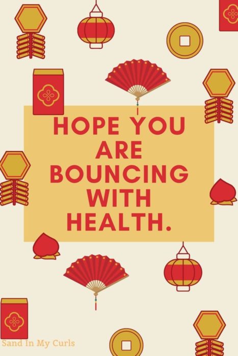 bouncing with health CNY quote