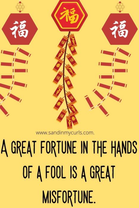 great fortune in the hands of a fool chinese proverb