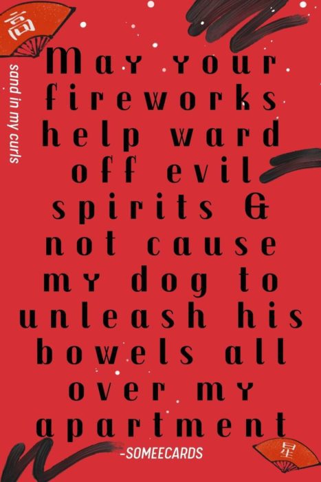 quote about fireworks scaring dogs on chinese new year