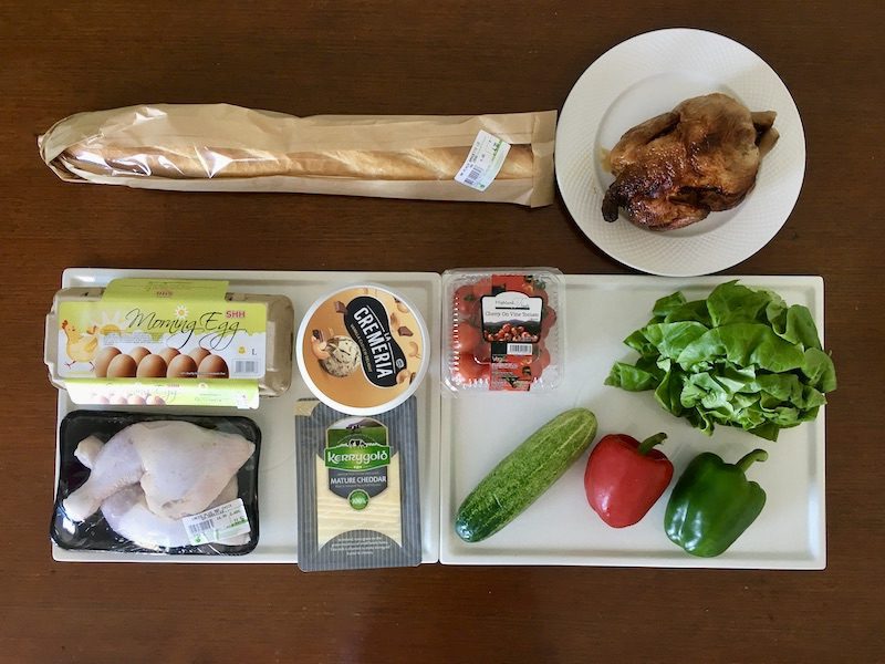 Malaysian Supermarket $20 haul. Chicken, veggies, ice cream, bread cheese