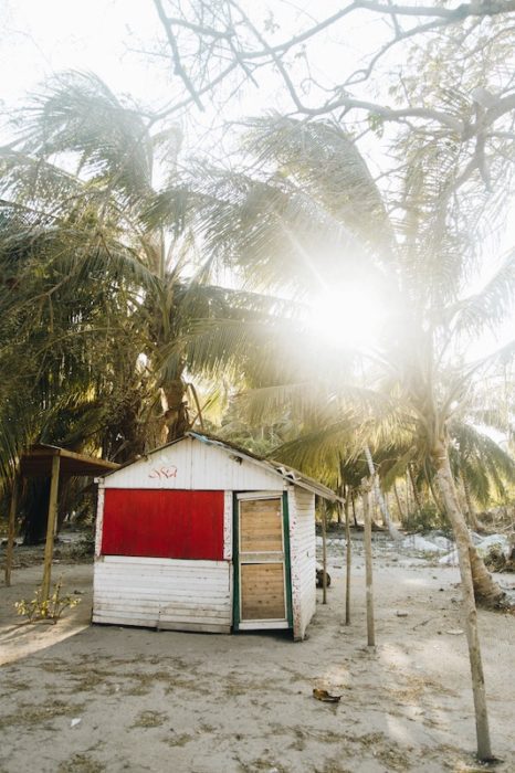 you don't have to live in Malaysia in a wooden hut with red paint on the beach. 