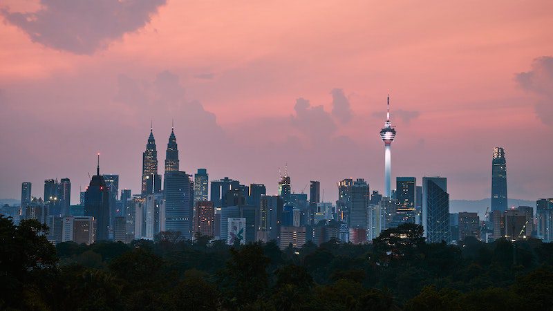 sunset in Kuala Lumpur, Malaysia for expats  