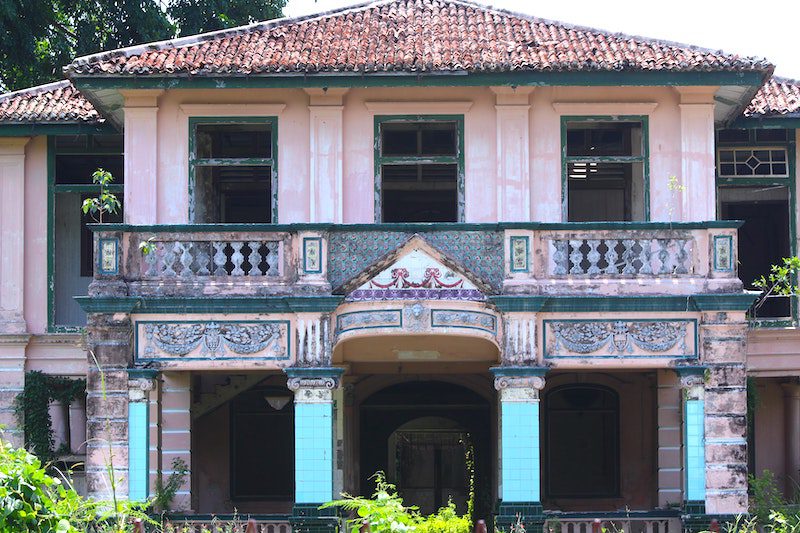 Pink mansion in Malacca.