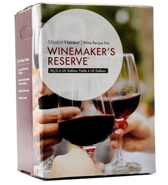 box with Winemakers Reserve how to make wine kit