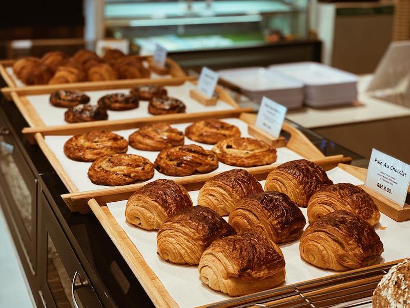 baked goods in a Penang cafe 