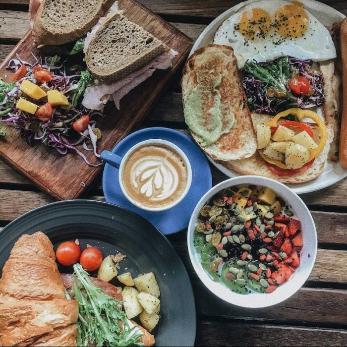 food on a table in a Penang cafe