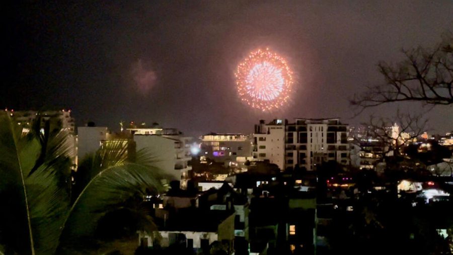 fireworks from our balcony 