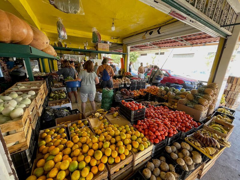 produce market in Mexico