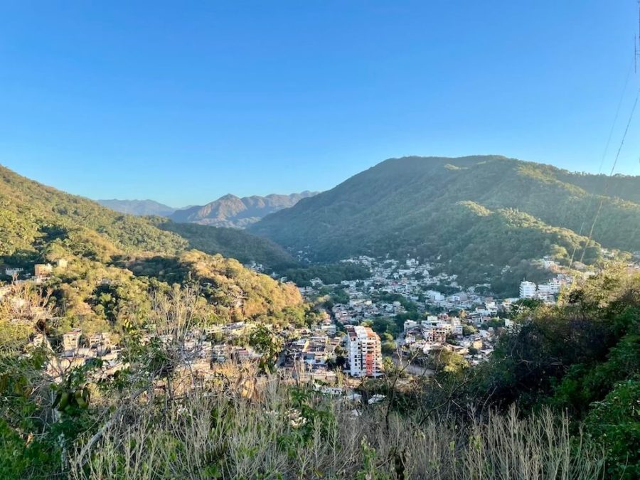 hilly landscape in Puerto Vallarta