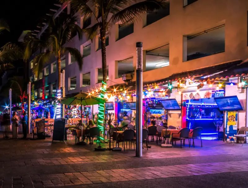 Puerto Vallarta nightlife on the Malecon