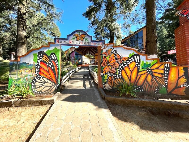 El Rosario Butterfly sanctuary gate