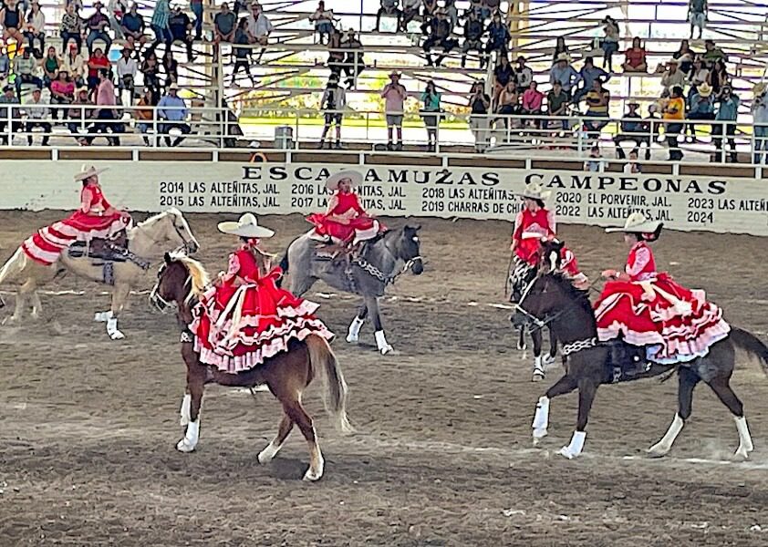 women in a rodeo in mexico: Charro in Jalisco