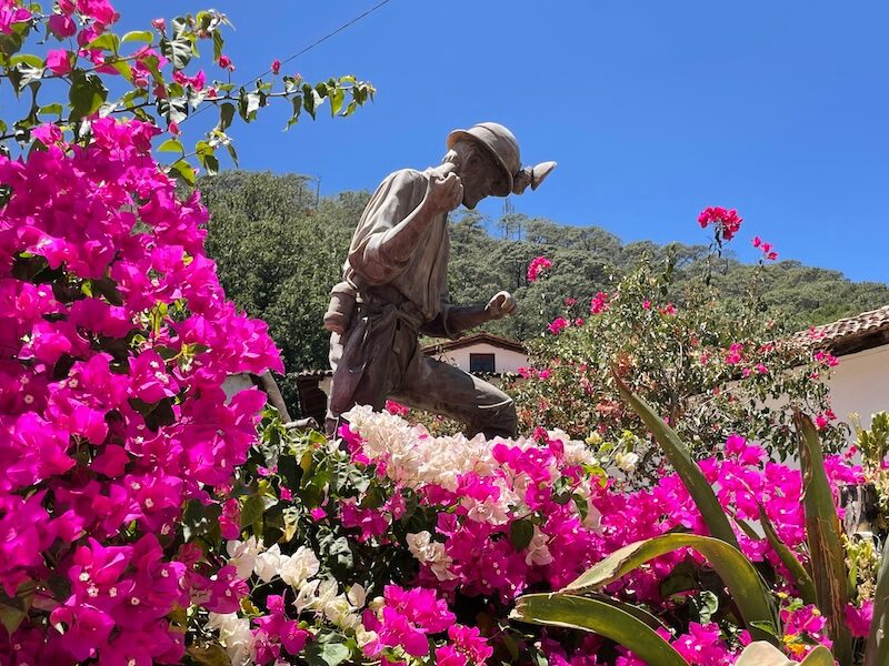 mining statue in San Sebastian Jalisco Mexico