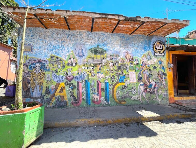 mural in Ajijic, a Pueblo Magico in Jalisco