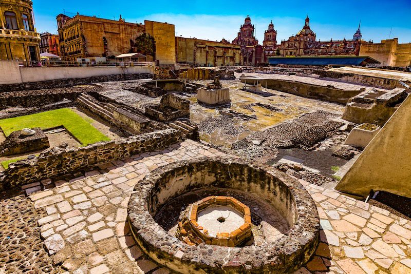 ruins of the Templo Mayor in Mexico City