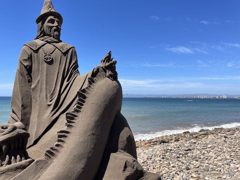 sand castle in Puerto Vallarta