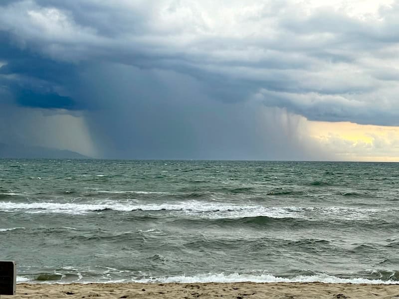 storm over the ocean in Puerto Vallarta