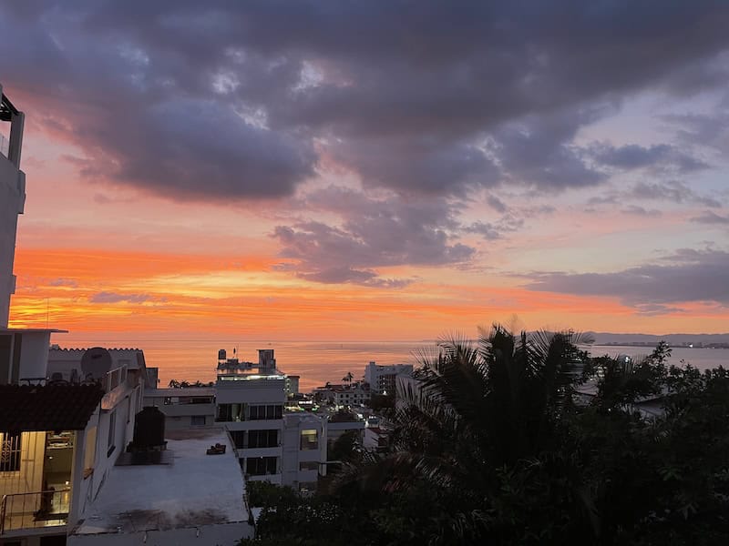 sunset in Puerto Vallarta