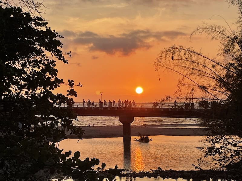 sunset over the water in Puerto Vallarta