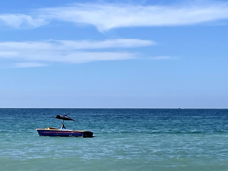 boat in the ocean in Puerto Vallarta