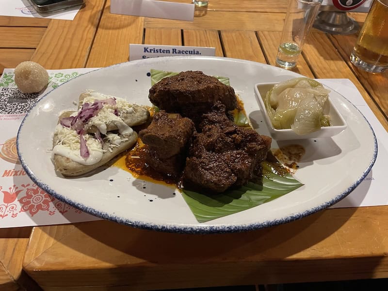 pork dish in Zacatlan, Mexico